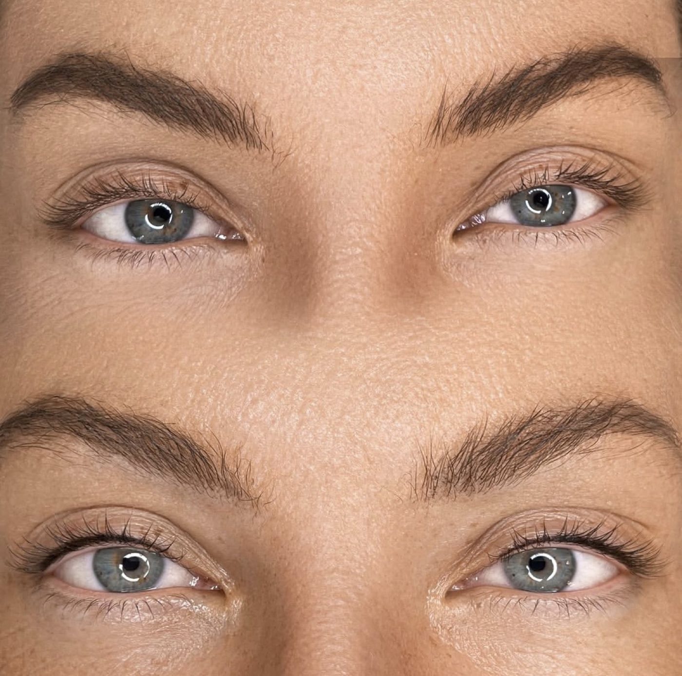 Eyes with soft lash line